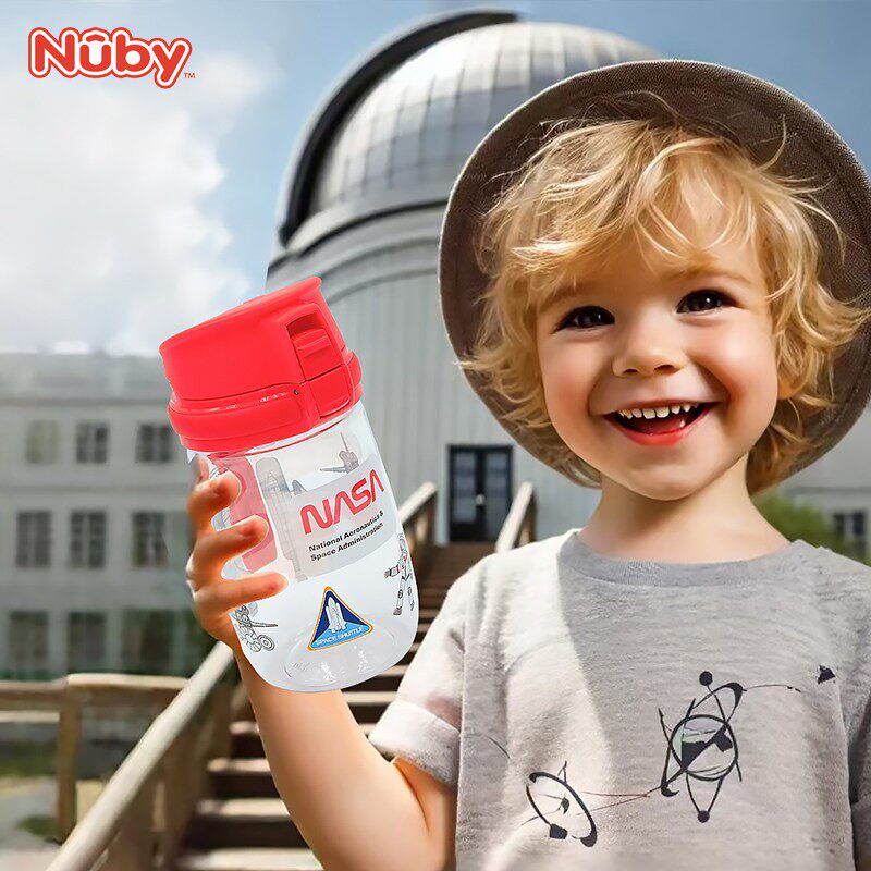 Nuby努比儿童水杯直饮外出可携式水壶运动幼儿园水杯300ml