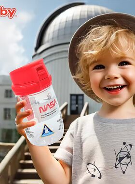 Nuby努比儿童水杯直饮外出可携式水壶运动幼儿园水杯300ml