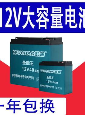 12V干 干电瓶专用夜市摆摊灯36ah80ah120aH蓄电池照明音响太阳能