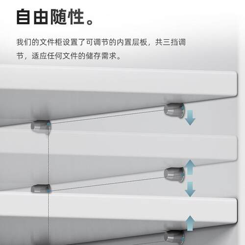 W8办W80物公室文件柜收纳矮柜储资料柜带档办案柜木质锁公小柜p^