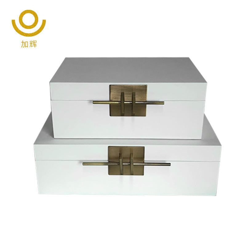 创意家居软装首饰盒摆件新中式珠宝收纳盒木质礼品包装盒不包邮