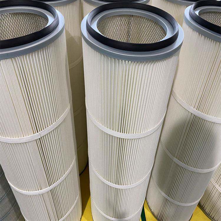 车间焊烟除尘滤芯 防火阻燃除尘滤网 工业聚酯纤维覆膜滤筒