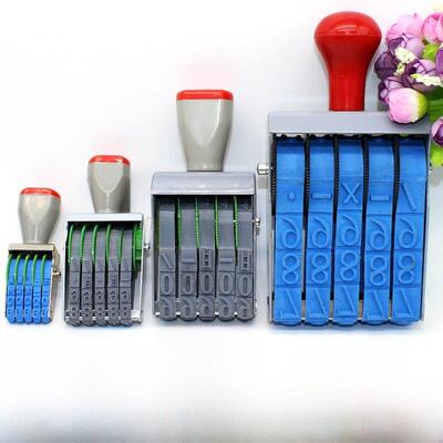 5位数字组合印章金额价签印可调0-9归档批号生产日期纸箱转轮号码