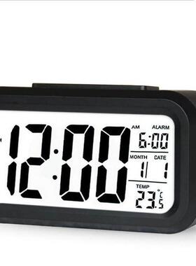 Digital Alarm LED Clock闹钟snooze Control Backlight Calendar