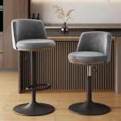 吧台椅高脚凳轻奢家用升降椅子酒吧椅靠背椅收银台前台转椅吧凳子