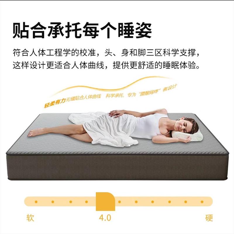 席梦思记忆海绵床垫家用宿舍榻榻米薄款双人床防螨学生床透气简约