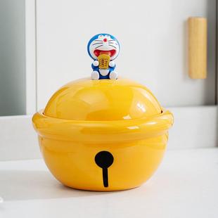 蓝胖子陶瓷泡面碗家用耐高温创意网红高颜值学生宿舍办公饭碗
