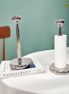 欧式不钢厨房巾架家用客厅纸落02222地板式卷纸架餐锈巾纸架样房