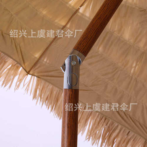 仿真稻草伞茅草伞景区户外遮阳沙滩伞别墅庭院伞露营草棚太阳伞