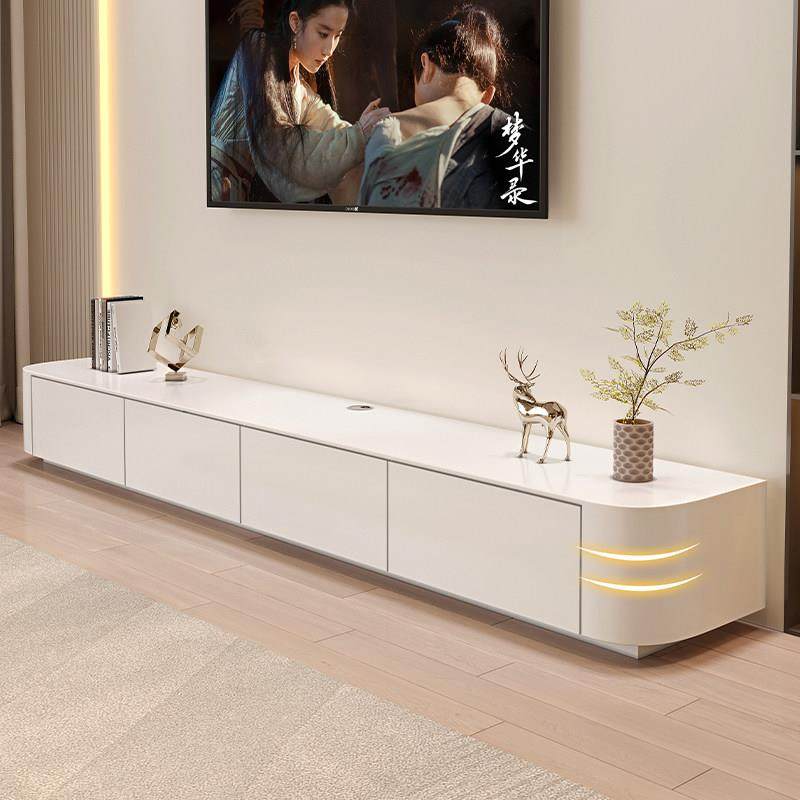 岩板电视柜落地客厅家用影视柜奶油风实木2025新款茶几电视机柜,住宅家具,电视柜,淘宝优惠券,粉丝福利购,淘宝优惠卷