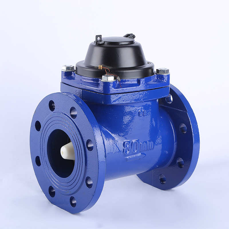 厂家货源80螺翼式可拆干式机械水表 法兰冷水表光电直读水表