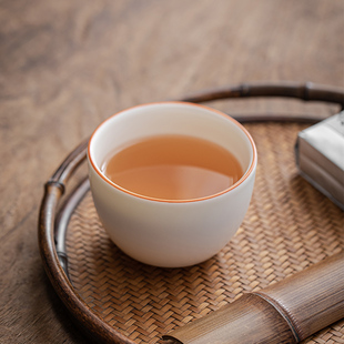 主人杯陶瓷单杯冰裂可养 汝窑宽口杯粉色汝窑功夫茶杯单品茗杯个性