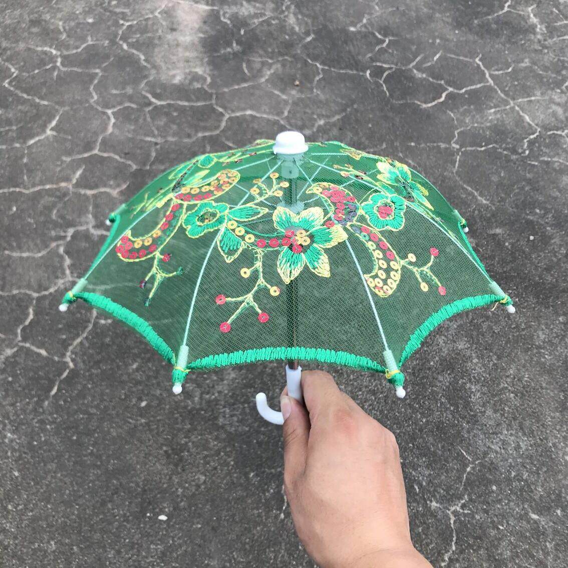 儿童迷你小伞玩具蕾丝伞道具透明绣花伞走秀装饰拍照伞景区热王金