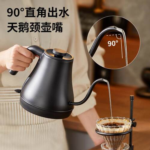 安博尔家用咖啡壶长嘴不锈钢电热水壶小型泡茶专用烧水壶宿舍餐厅