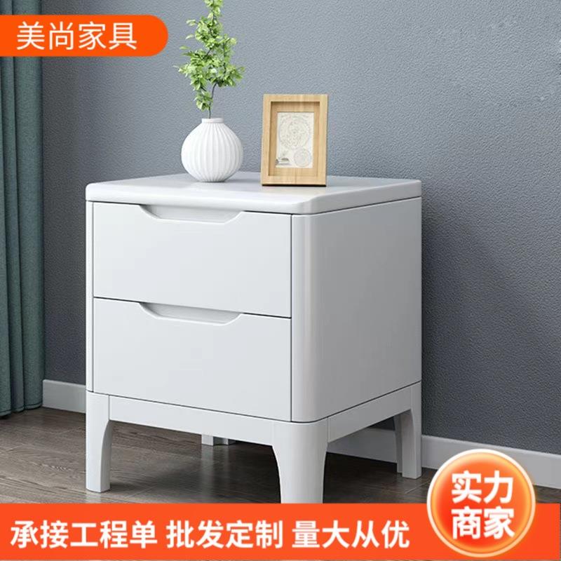 尚美家具北欧全实木床头柜简约储物柜现代小户型床头收纳柜柜子