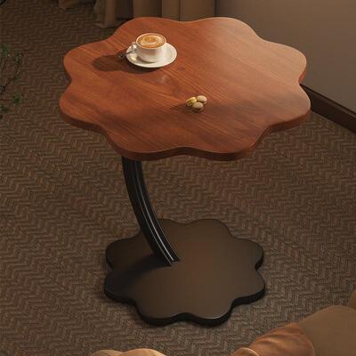 Cloud-shaped small round side table, mini storage rack, inte