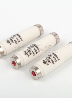 熔6断器R024R0242A4AA10A6A20A500V5A熔芯S沪丰螺旋式陶1瓷保险丝