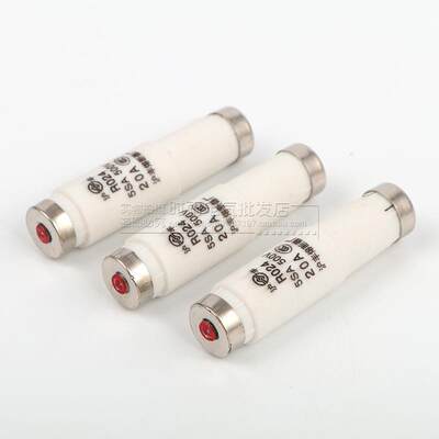 熔断器R024 2A4A6A10A16A20A500V5SA熔芯 沪丰螺旋式陶瓷保险丝管