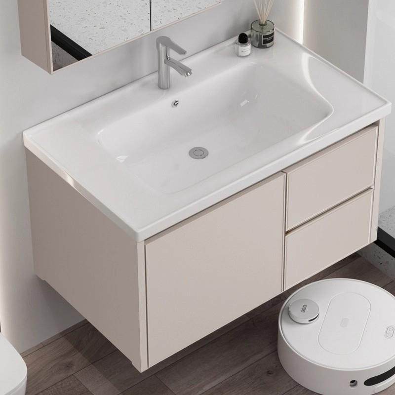 挂墙式浴室柜组合小户型卫生间洗手盆洗漱台卫浴一体陶瓷盆洗脸盆