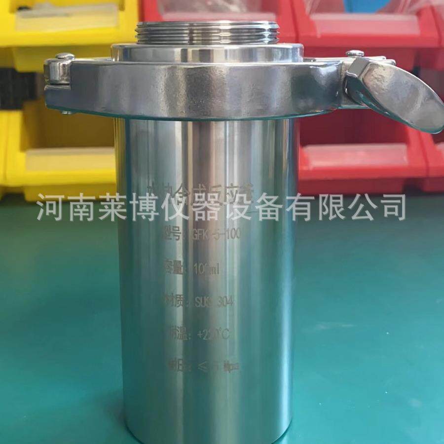 防爆水热合成反应釜消解罐压力溶弹闷罐可配聚四氟PPL内衬高压