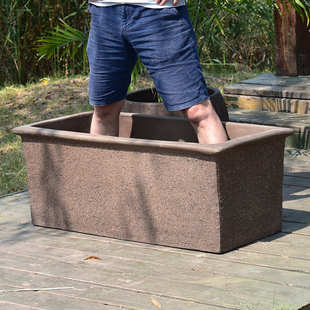 复古特大号紫砂陶瓷庭院水缸家用大花盆室外超大口径粗陶花盆