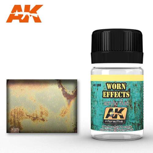 现货速发 AK 西班牙 AK088 效果表现液磨损掉漆旧化WORN EFFECTS