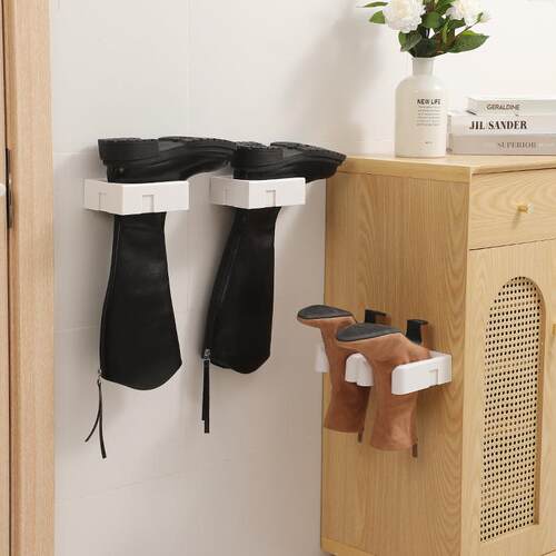 Wall-Mounted Boot Storage Rack - No Drilling Required- Suita