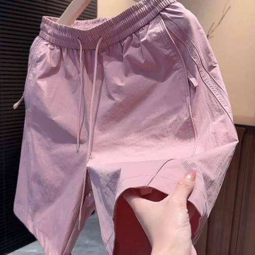 男士短裤潮牌夏季宽松韩版休闲五分裤子轻奢时尚松紧腰百搭中裤男