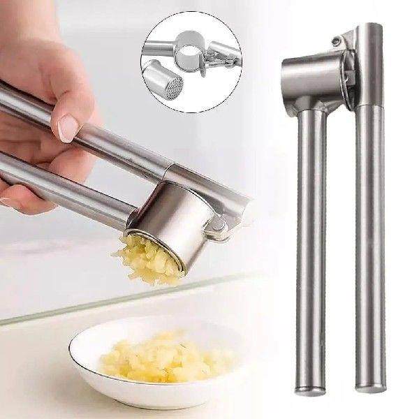 Zinc Alloy Garlic Press Kitchen Gadget Household Garlic