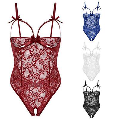 Sexy lingerie women's lace openwork sling sexy suit