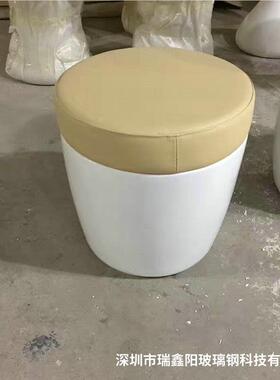 22299玻璃圆钢蘑菇座椅商场童游乐区美陈候椅儿个性创意形等休闲