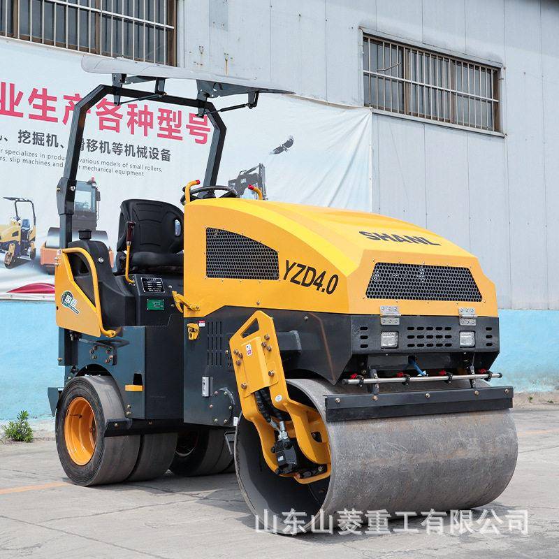 路兰特 3吨前钢后胶小型压路机 乳化沥青公路修补道路小碾子