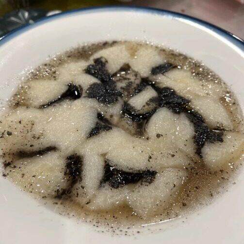 【猪油芝麻糯米糍粑块】宁波老式猪油芝麻蒸麻糍糯糯叽叽饭店同款