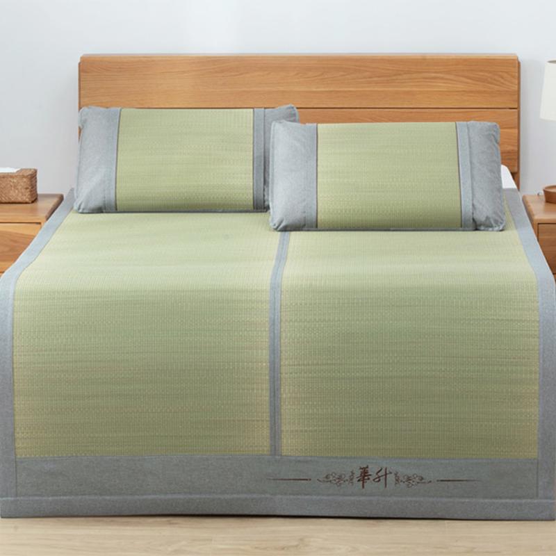 .8 2m可折叠夏季12凉席 米加蔺宿舍草席1厚冬夏aza3天然两用.华升