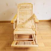 02403022中式 懒实木摇摇椅单人休躺椅人阳午睡台逍遥椅子原木老人