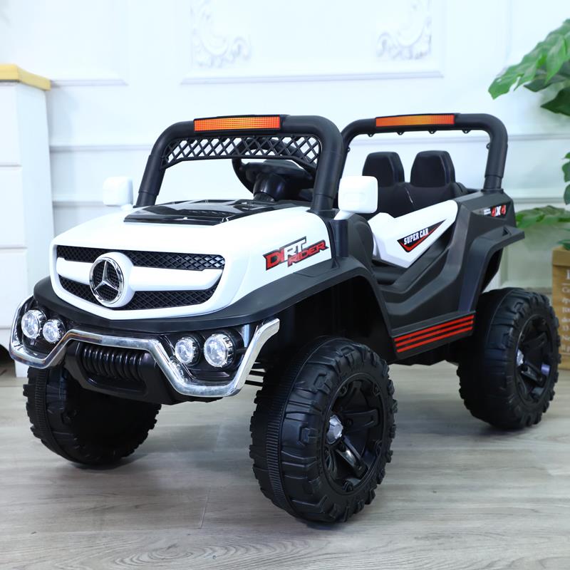 高档儿童电动车越四轮电动车带孩遥控车玩具野车摇摆宝宝电瓶童男