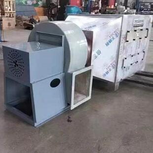 VOC尾气处理风机玻璃钢生物除臭离心风机活性炭吸附箱内置风机