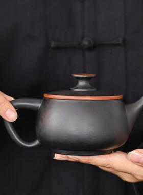 云紫泡陶素面飞机凤CH256鸣壶可提可转全手工茶壶旋单壶高档南豪