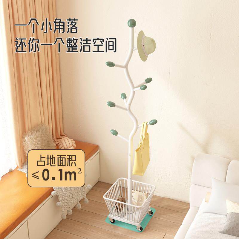 家衣帽架地卧室挂架衣20241218简落约现代立式可移动衣服架子用客
