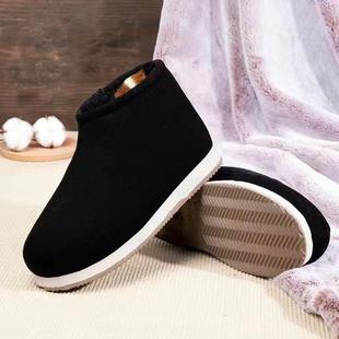 冬季手工棉鞋月子鞋防滑保暖包跟棉拖鞋居家老年人加绒舒适鸡婆鞋