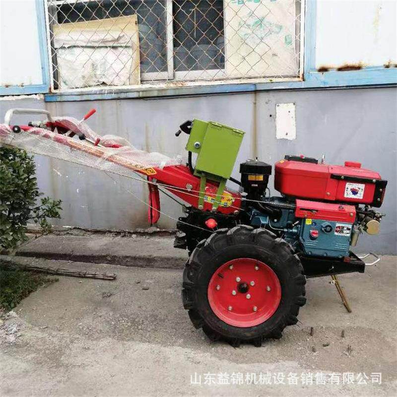 15匹水冷柴油手扶拖拉机 硬土地打田机 电启动水旱两用手扶车