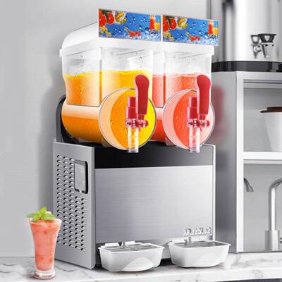 雪泥机双缸雪融机商用冷饮机饮料机沙冰机厂家直供Slush machine