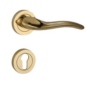 静音分体铜锁门锁全铜实心枪黑PVD金色北欧房门锁卧室门锁磁吸锁