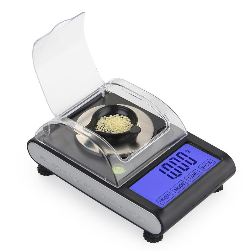 钻石克拉秤珠宝秤电子实验天平精准0.001g精准黄金毫克秤50g