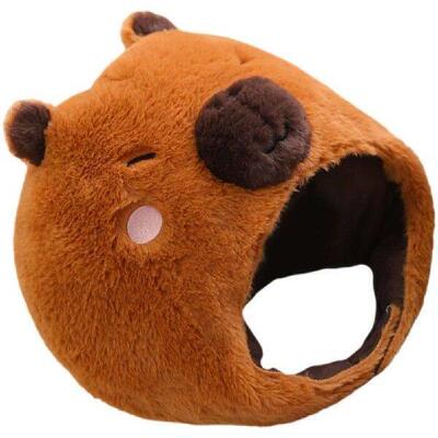 Plush The Cap Costume Hats For Adults Luxury Cosplay Brown
