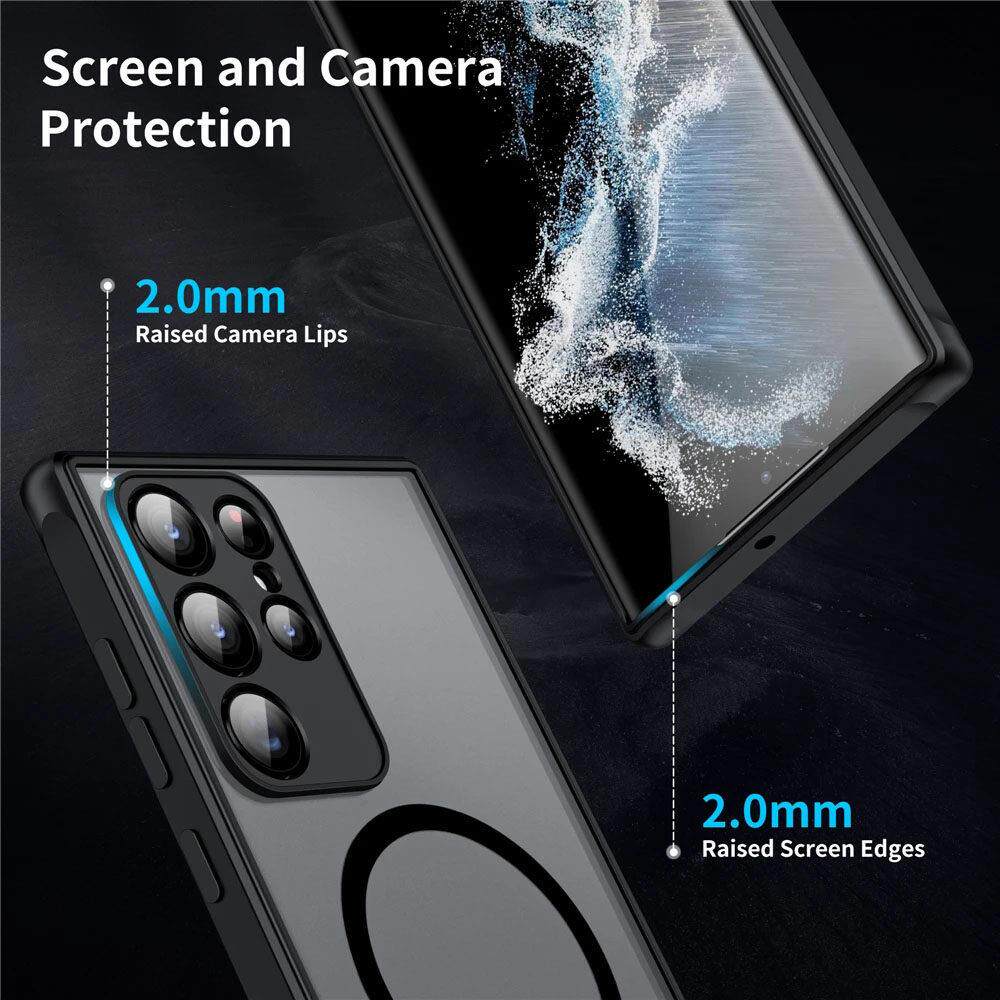 For Magsafe Shockproof Case For Samsung Galaxy S23 Ultra S22 S24 S21Plus S20 S10 NOTE 20 10 9 8