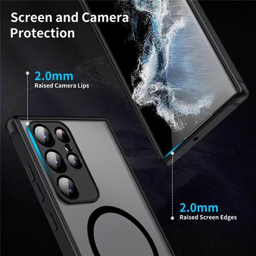 For Magsafe Shockproof Case For Samsung Galaxy S23 Ultra S22 S24 S21Plus S20 S10 NOTE 20 10 9 8