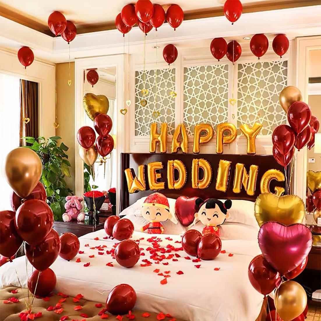 婚房布置气球装饰创意浪漫婚礼新房场景婚庆用品大全结婚套装汽球
