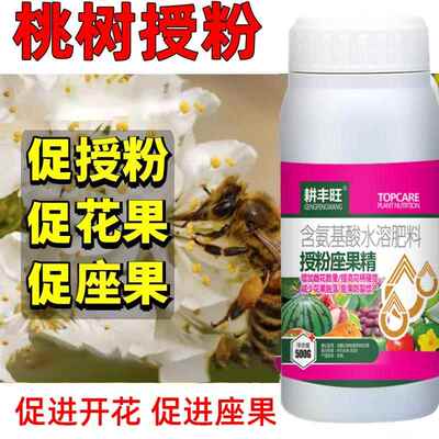 桃树授粉药桃子强力授粉桃树坐果灵保花保果防落果防裂桃树座果灵
