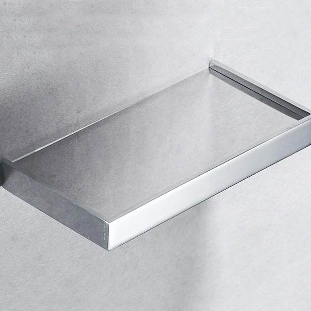 (活动价）浴室托盘墙壁厕纸架加厚铜实心物卫生间置放物隔板手机